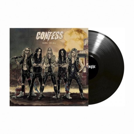 CONFESS - Burn 'Em All LP, Vinilo Negro, Ed. Ltd.