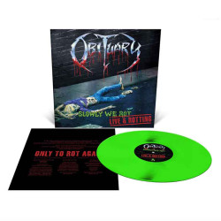 OBITUARY - Slowly We Rot - Live and Rotting LP, Vinilo Verde Neón, Ed. Ltd.