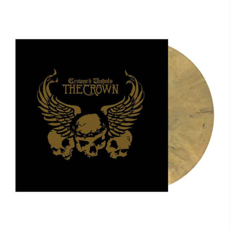 THE CROWN - Crowned Unholy LP, Dead Gold Marbled Vinyl, Ltd. Ed. Numbered