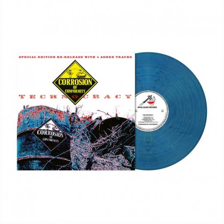 CORROSION OF CONFORMITY - Technocracy LP, Vinilo Clear Azure Blue Marbled, Ed. Ltd. Numerada