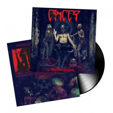 CANCER - Shadow Gripped LP, Black Vinyl