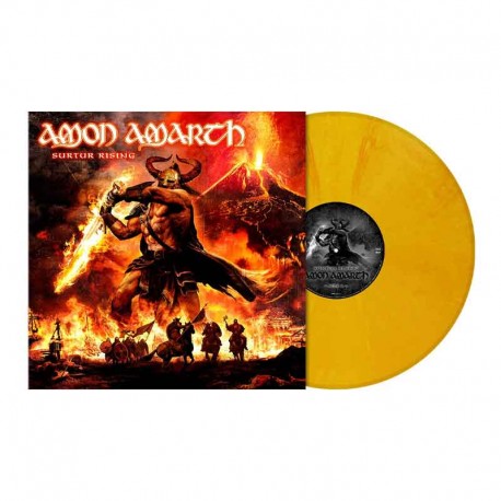 AMON AMARTH - Surtur Rising LP, Sun Yellow Marbled Vinyl 