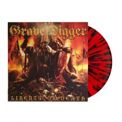 GRAVE DIGGER - Liberty Or Death LP, Red/Black Splatter Vinyl, Ltd. Ed.