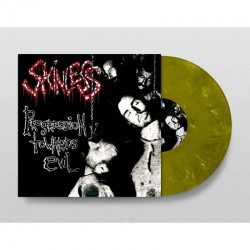 SKINLESS - Progression Towards Evil LP, Yellow Marbled Vinyl, Ltd. Ed.
