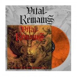 VITAL REMAINS - Dawn Of The Apocalypse LP, Orange/Black Marbled Vinyl , Ltd. Ed.