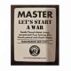 MASTER - Let's Start A War LP, Red Vinyl, Ltd. Ed.