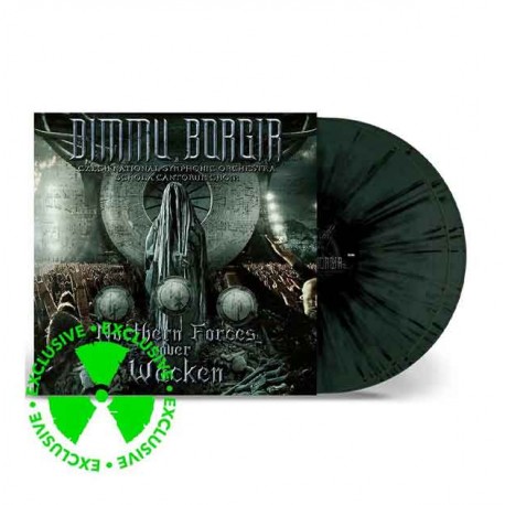 DIMMU BORGIR - Northern Forces Over Wacken LP, Dark Green/Black Splatter Vinyl, Ltd. Ed.