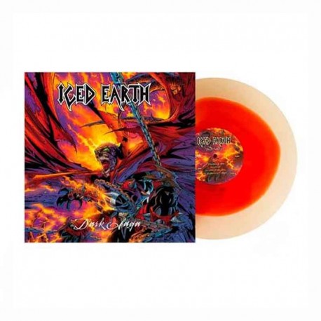 ICED EARTH - The Dark Saga LP, Red In Beer Vinyl, Ltd. Ed.