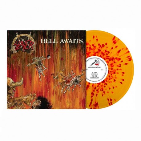 SLAYER - Hell Awaits LP, Orange/Red Splatter Vinyl