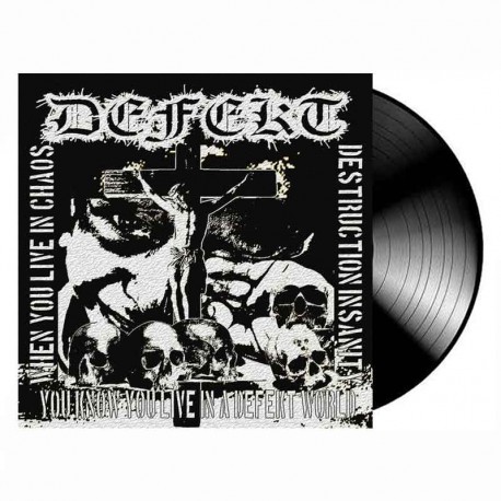 DEFËKT - When you live in Chaos, Destruction, Insanity, you know you live in a DEFËKT World LP, Vinilo Negro