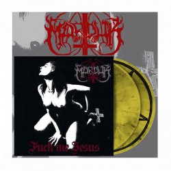 MARDUK - Fuck Me Jesus LP Vinilo Amarillo/Negro Marbled, Ed. Ltd.