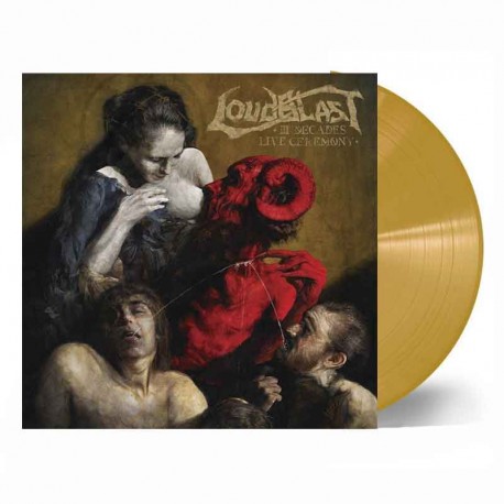 LOUDBLAST - III Decades Live Ceremony LP, Gold Vinyl, Ltd. Ed.