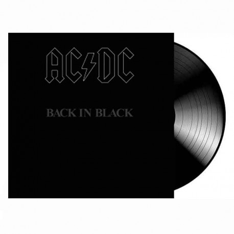 AC/DC - Back in Black LP, Vinilo Negro