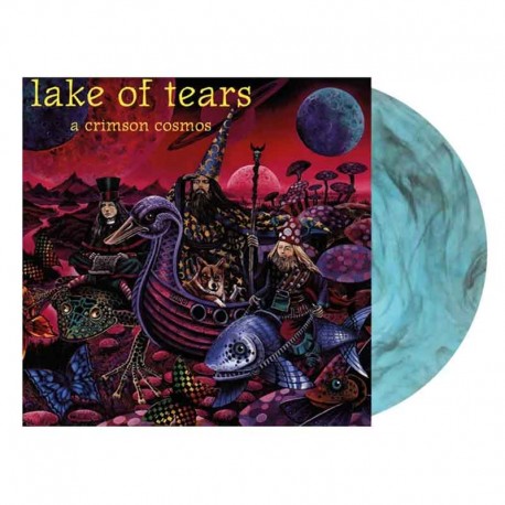 LAKE OF TEARS - A Crimson Cosmos LP, Transparent Turquoise&Black Marbled Vinyl, Ltd. Ed. Numbered