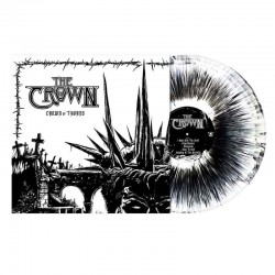 THE CROWN - Crown Of Thorns LP, Vinilo White "Black Dust" Marbled, Ed. Ltd. Numerada