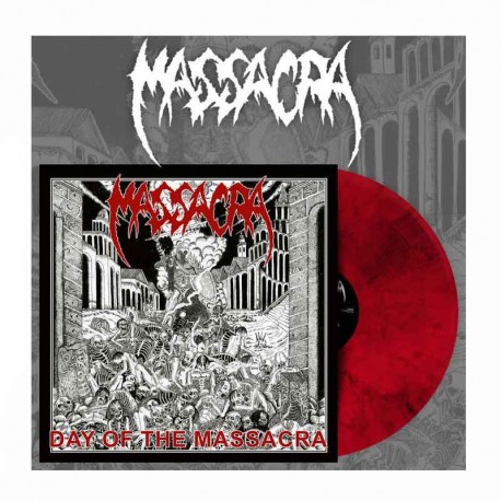 MASSACRA - Day Of The Massacra LP, Red w/ Black Marbled Vinyl, Ltd. Ed.