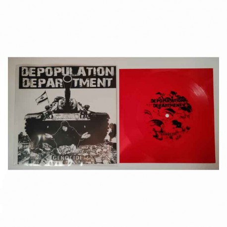 DEPOPULATION DEPARTMENT - Genocide 7", Vinilo Rojo, Flexi-Disc, Ed. Ltd.