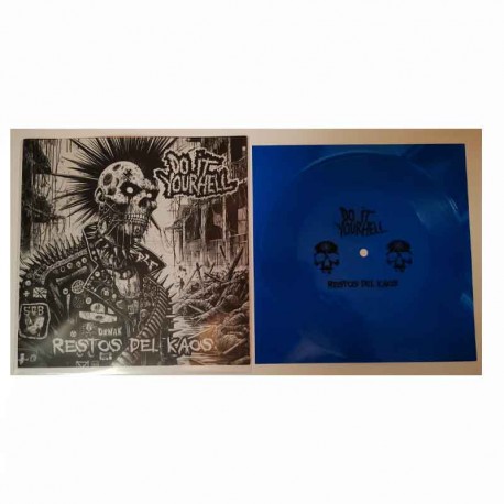 DO IT YOUR HELL - Restos Del Kaos 7", Blue Vinyl, Flexi-Disc, Ltd. Ed.