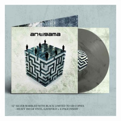 ANTIGAMA - Warning LP, Vinilo Plata & Negro Marble, Ed. Ltd.