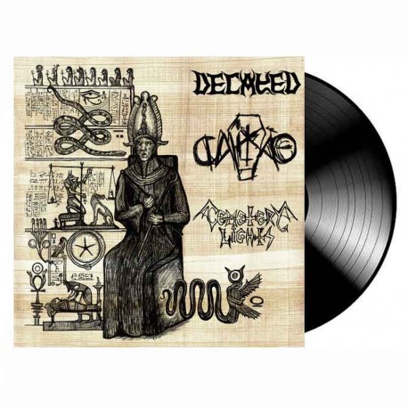 DECAYED/CAIXÂO/CEMETERY LIGHTS - Heralds Of The Duat LP, Vinilo Negro, Split