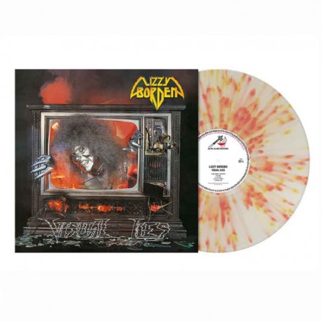 LIZZY BORDEN - Visual Lies LP, Clear Red & Yellow Splatter Vinyl, Ltd. Ed. Numbered