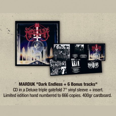 MARDUK - Dark Endless CD, DELUXE Triple Gatefold, Ed. Ltd. Numerada (PRE-ORDERS)