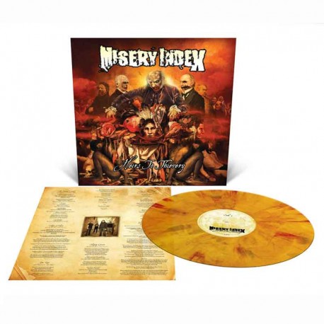 MISERY INDEX - Heirs To Thievery LP, Custom Marble Vinyl, Ltd. Ed.
