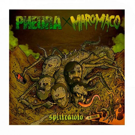 PNEURA/MAROMACO - SplitRaioto Split Vinilo Verde 12"