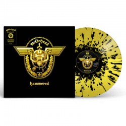 MOTÖRHEAD - Hammered LP, Vinilo Amarillo & Negro Splatter, Ed. Ltd. (20 Aniversario)