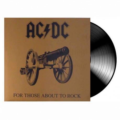 ACDC -For Those About To Rock (We Salute You) LP, Vinilo Negro