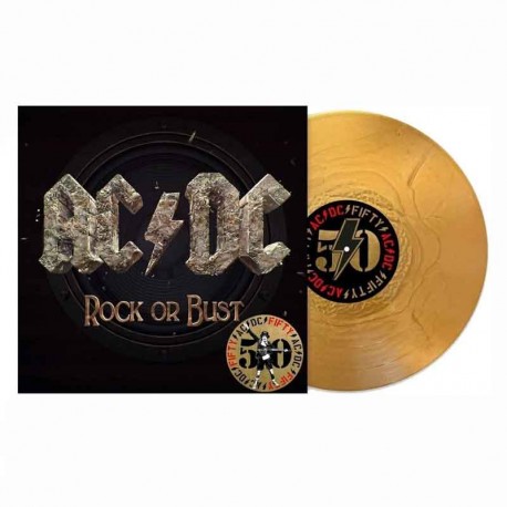 ACDC - Rock Or Bust 2LP, Vinilo Dorado, Ed. Ltd. (50 Aniversario)