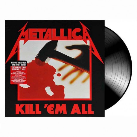METALLICA - Kill 'Em All LP, Black Vinyl