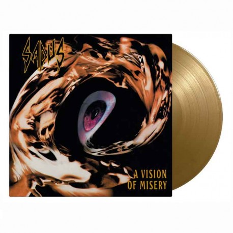 SADUS - A Vision Of Misery LP, Gold Vinyl, Ltd. Ed. Numbered