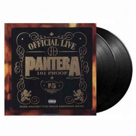 PANTERA - Official Live: 101 Proof 2LP, Black Vinyl