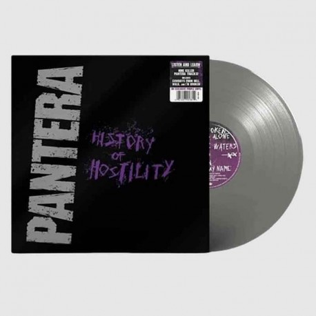 PANTERA - History Of Hostility LP, Silver Vinyl