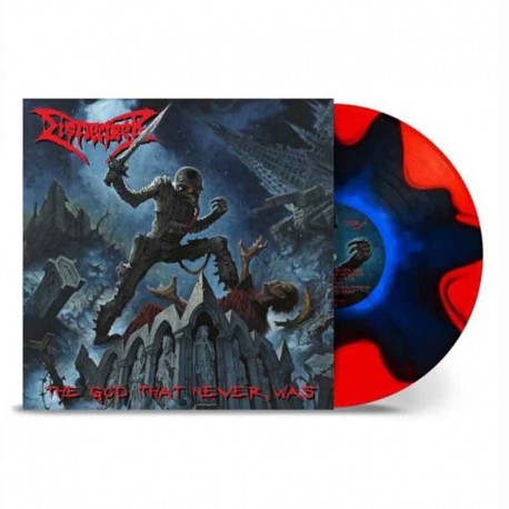 DISMEMBER - The God That Never Was LP, Vinilo Blue In Red Split