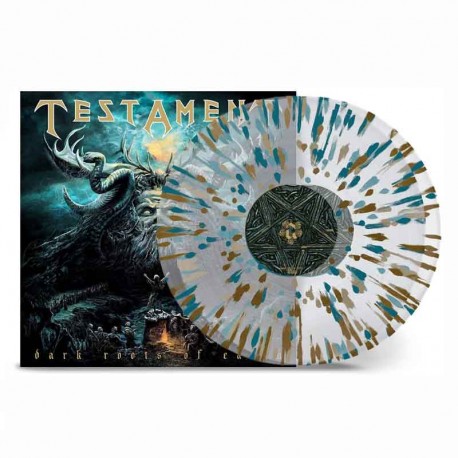 TESTAMENT - Dark Roots Of Earth 2LP, Clear Gold/Green Splatter Vinyl, Ltd. Ed.