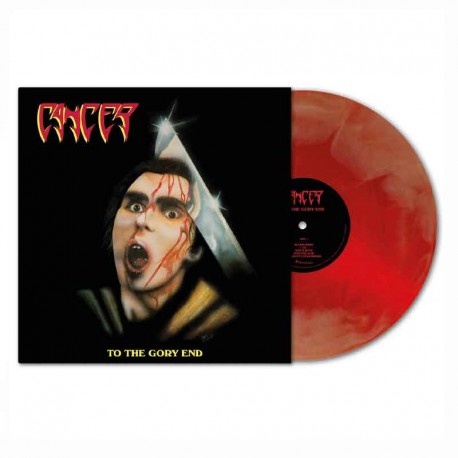 CANCER - To The Gory End LP, Red & Silver Galaxy Marble Vinyl, Ltd. Ed. (35th Anniversary)