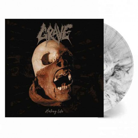 GRAVE - Hating Life LP, Vinilo Blanco con Negro Smoke, Ed. Ltd.