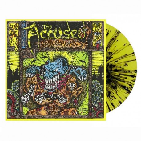 THE ACCÜSED - Martha Splatterhead's Maddest Stories Ever Told LP, Yellow w/ Black Splatter Vinyl, Ltd. Ed.