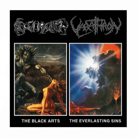 NECROMANTIA / VARATHRON - The Black Arts / The Everlasting Sins CD Split