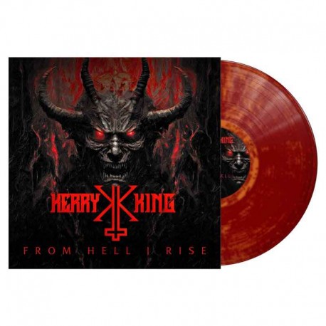 KERRY KING - From Hell I Rise LP, Dark Red/Orange Marbled Vinyl