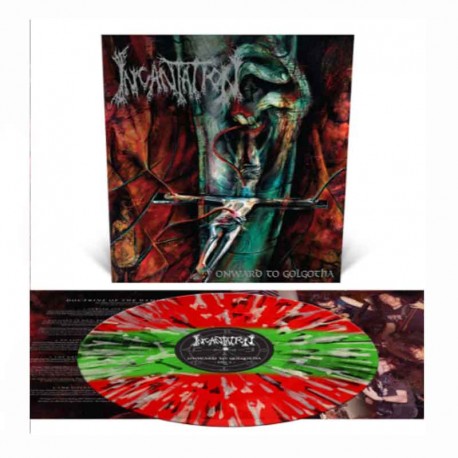 INCANTATION - Onward To Golgotha LP, Vinilo Tri Color Striped with Splatter, Ed. Ltd.