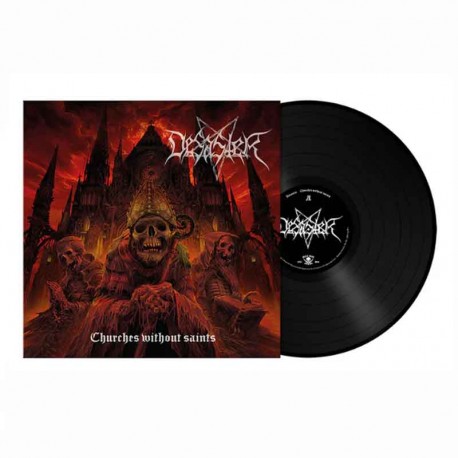 DESASTER - Churches Without Saints LP, Black Vinyl