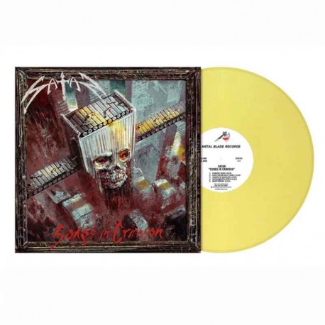 SATAN - Songs In Crimson LP, Yellow Marbled Vinyl, Ltd. Ed. Numbered