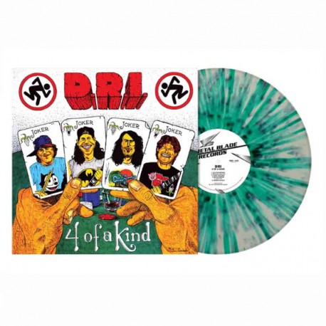 DIRTY ROTTEN IMBECILES - 4 Of A Kind LP, inilo White Green Splatter
