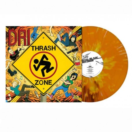 D.R.I. - Thrash Zone LP, Vinilo Orange Yellow White Splatter