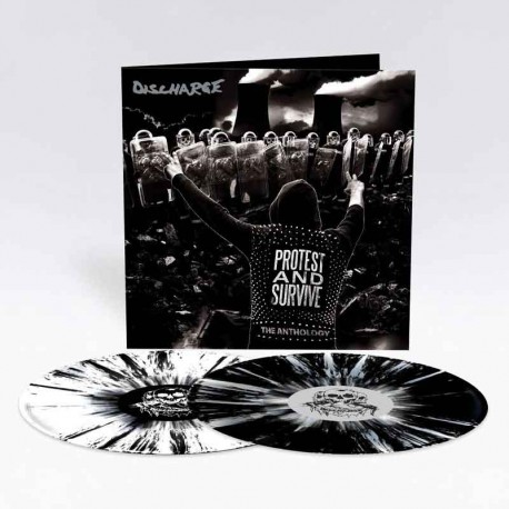 DISCHARGE - Protest And Survive: The Anthology 2LP, Splatter Vinyl