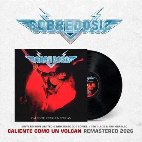 SOBREDOSIS - Caliente Como Un Volcan LP, Vinilo Negro, Ed. Ltd.