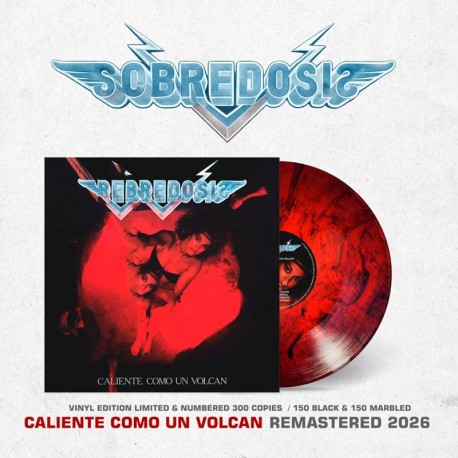 SOBREDOSIS - Caliente Como Un Volcan LP, Vinilo Rojo Marbled, Ed. Ltd.